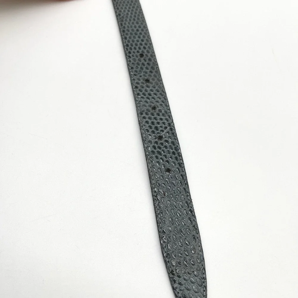 Vintage Pierre-g Lizard Skin Belt Size 36 Exotic Quiet Luxury Preppy Heritage